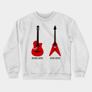 Before Coffee After Coffee - Music Crewneck Sweatshirt